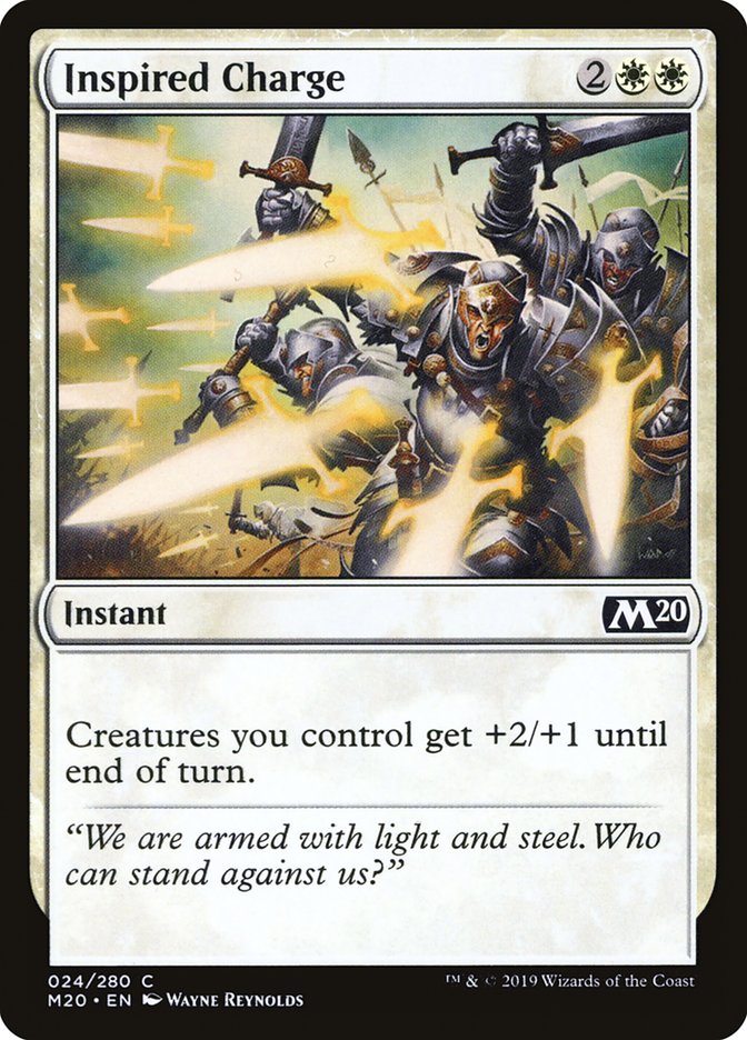 Inspired Charge [Core Set 2020] | Cracking-Singles