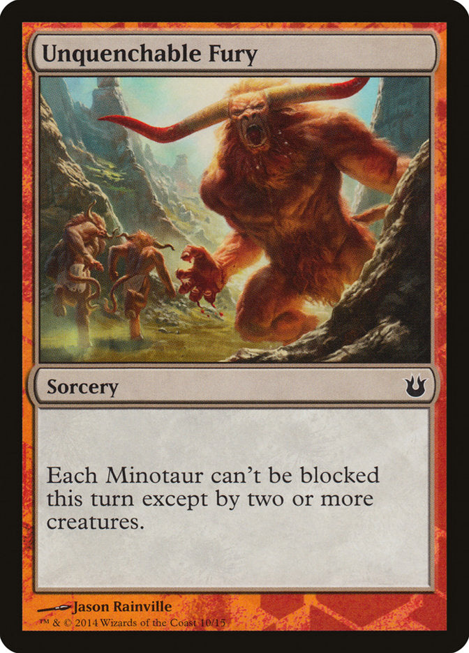 Unquenchable Fury [Hero's Path Promos] | Cracking-Singles