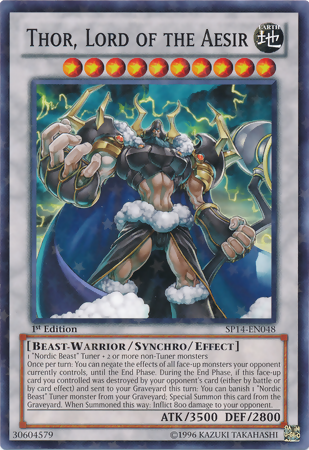 Thor, Lord of the Aesir [SP14-EN048] Starfoil Rare | Cracking-Singles