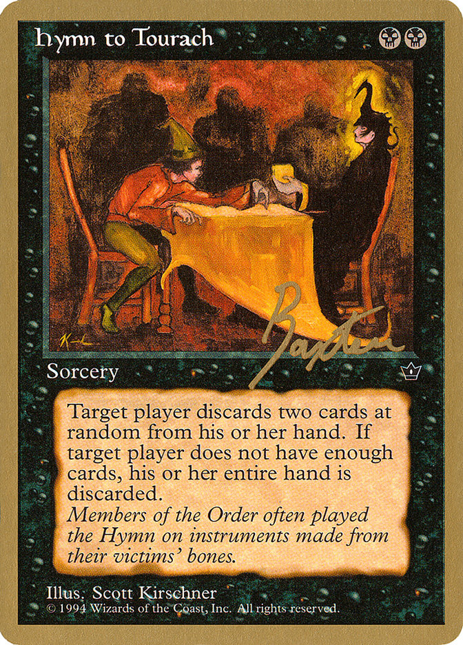 Hymn to Tourach (Table) (George Baxter) [Pro Tour Collector Set] | Cracking-Singles