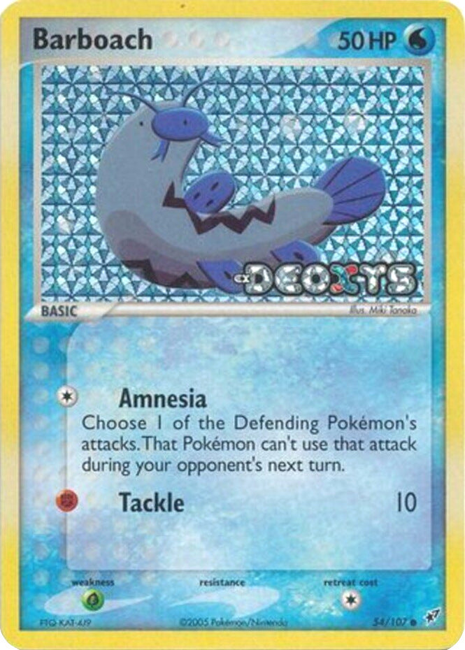 Barboach (54/107) (Stamped) [EX: Deoxys] | Cracking-Singles