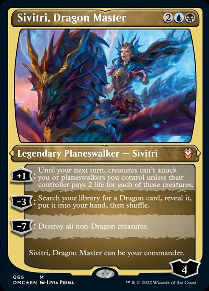 Sivitri, Dragon Master (Foil Etched) [Dominaria United Commander] | Cracking-Singles