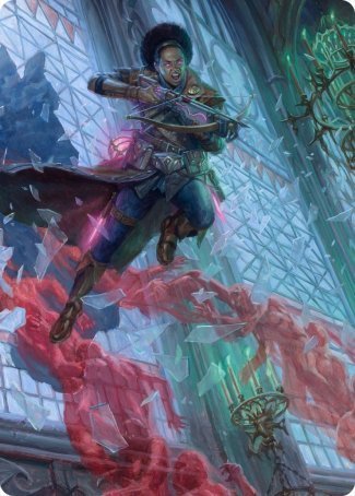 Kaya, Geist Hunter Art Card [Innistrad: Crimson Vow Art Series] | Cracking-Singles