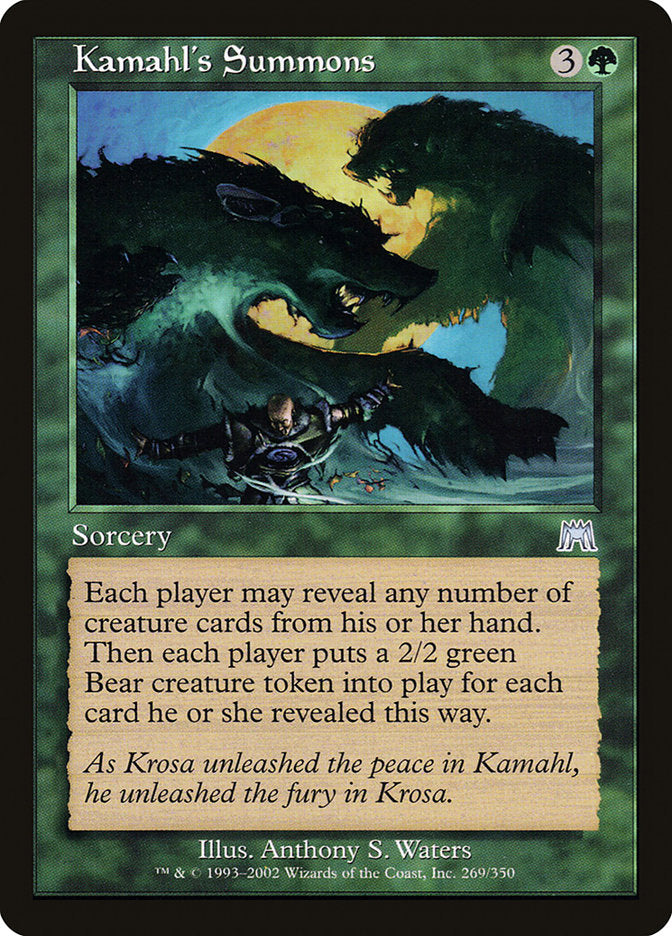 Kamahl's Summons [Onslaught] | Cracking-Singles