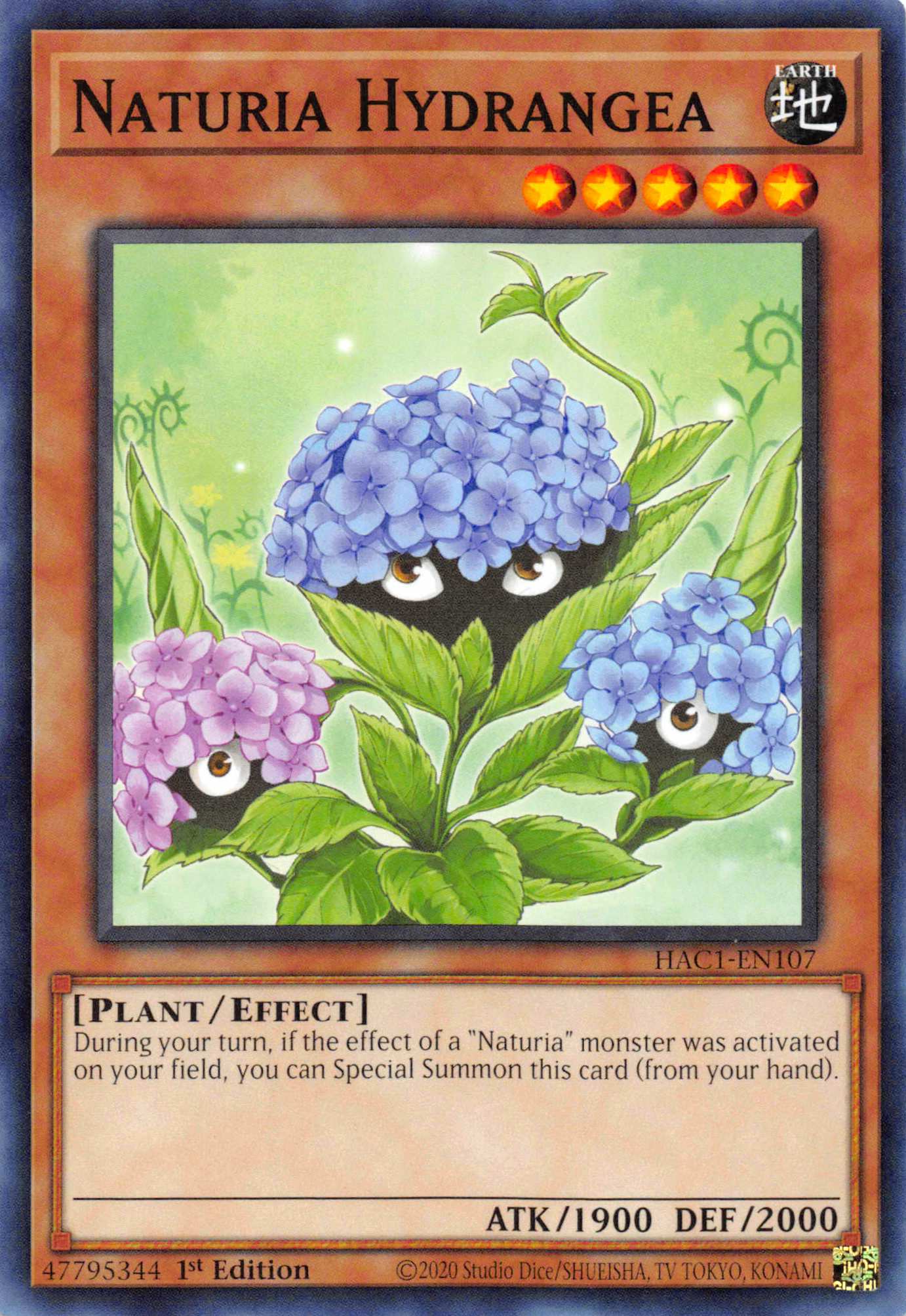 Naturia Hydrangea [HAC1-EN107] Common | Cracking-Singles