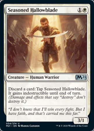 Seasoned Hallowblade [Core Set 2021] | Cracking-Singles