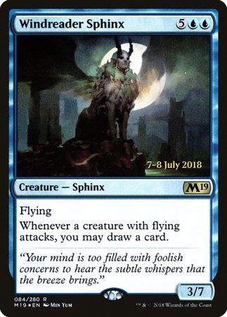 Windreader Sphinx [Core Set 2019 Promos] | Cracking-Singles