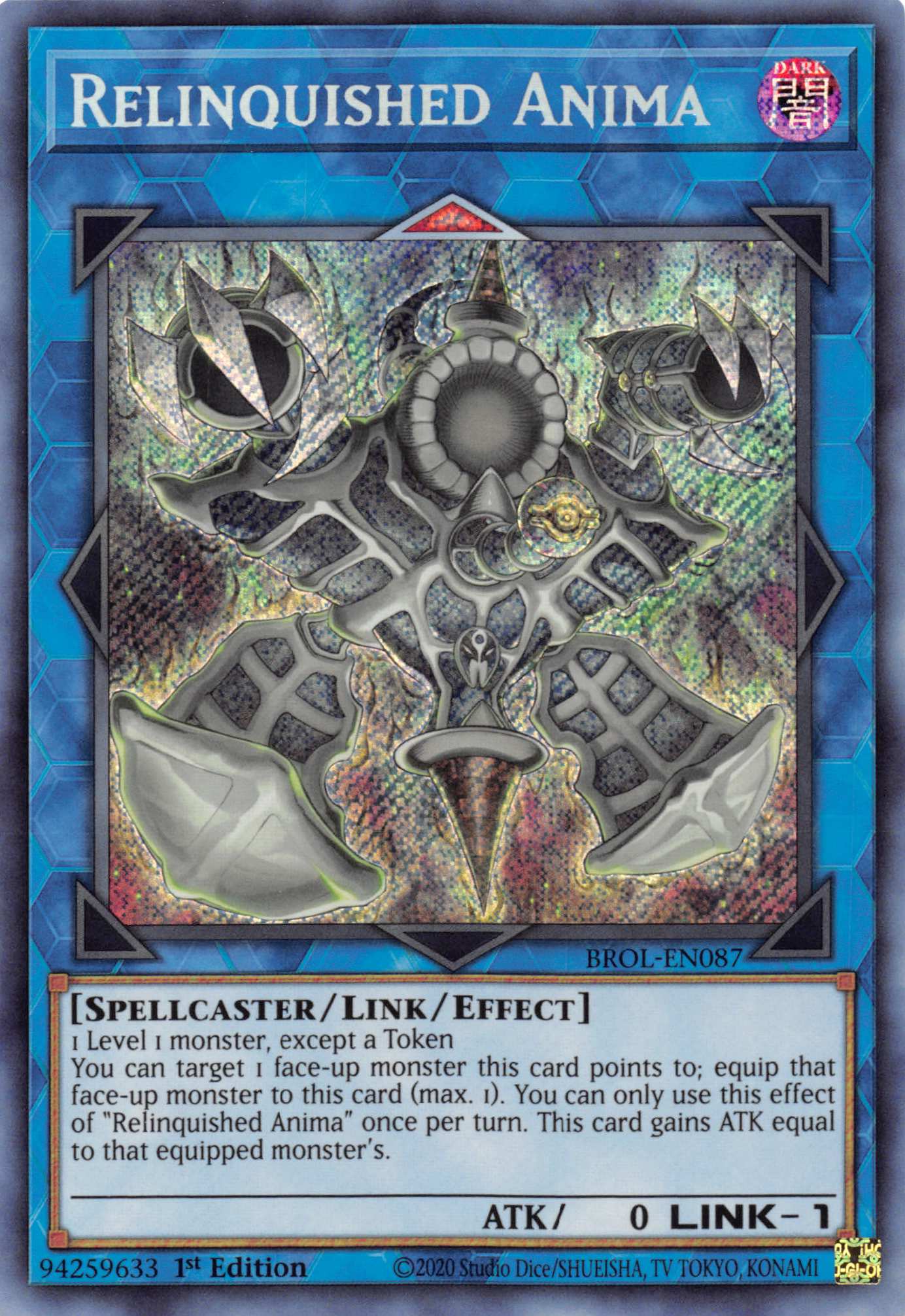 Relinquished Anima [BROL-EN087] Secret Rare | Cracking-Singles