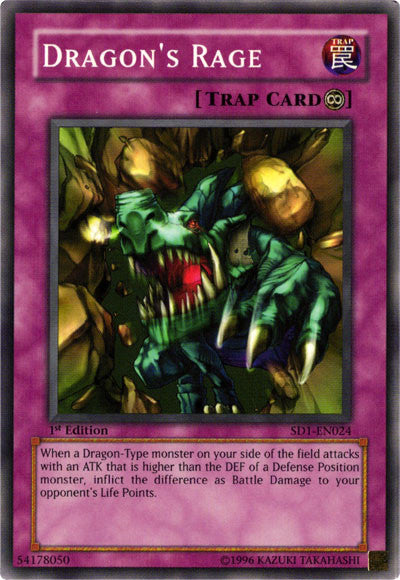 Dragon's Rage [SD1-EN024] Common | Cracking-Singles