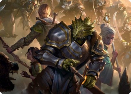 You Come to the Gnoll Camp Art Card [Dungeons & Dragons: Adventures in the Forgotten Realms Art Series] | Cracking-Singles