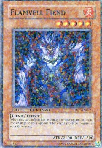 Flamvell Fiend [DT01-EN072] Super Rare | Cracking-Singles