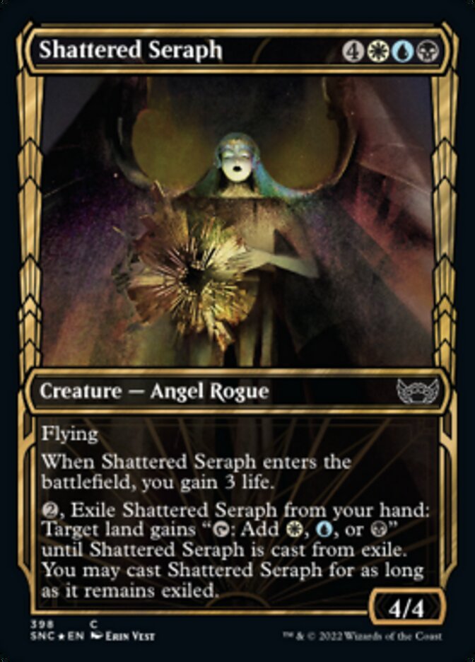 Shattered Seraph (Showcase Golden Age Gilded Foil) [Streets of New Capenna] | Cracking-Singles