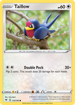 Taillow (133/185) [Sword & Shield: Vivid Voltage] | Cracking-Singles